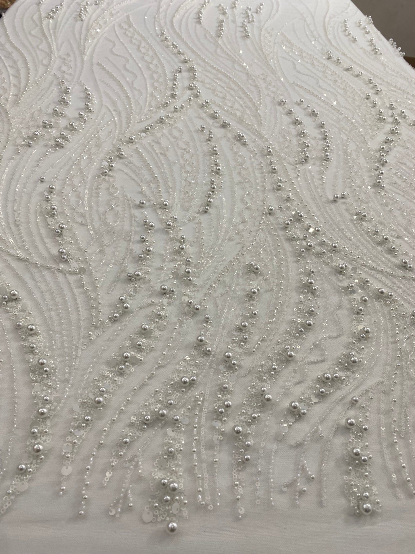 Beaded Lace with pearls