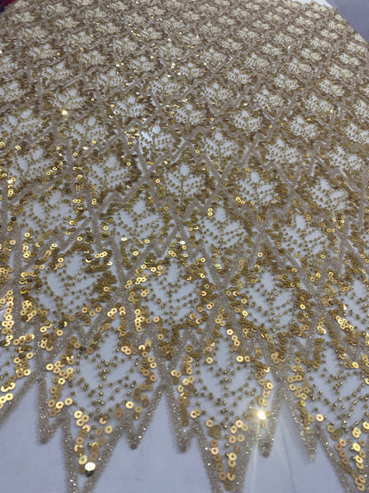 Beaded Lace with sequins