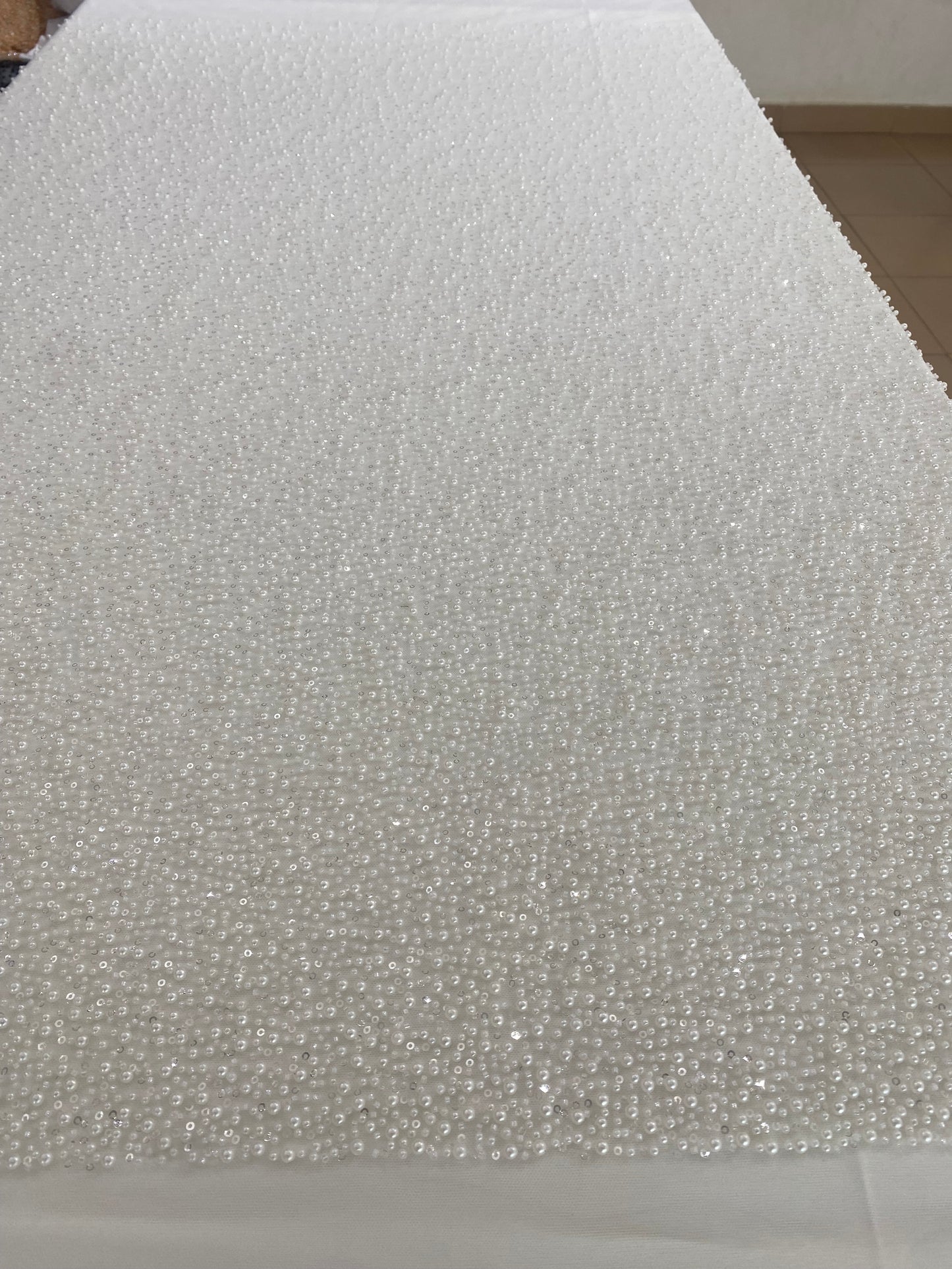 Beaded Lace with pearls