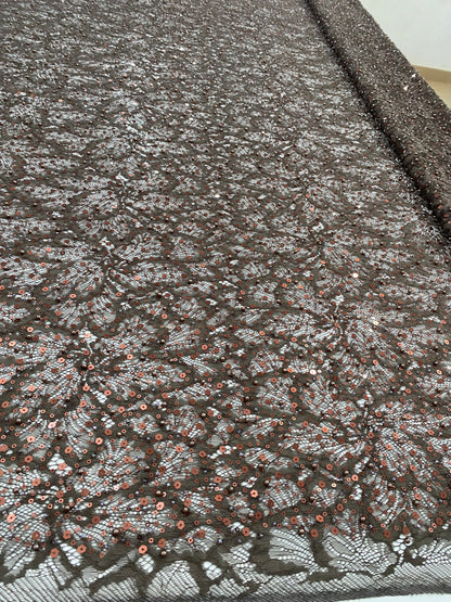 Beaded Chantily Lace