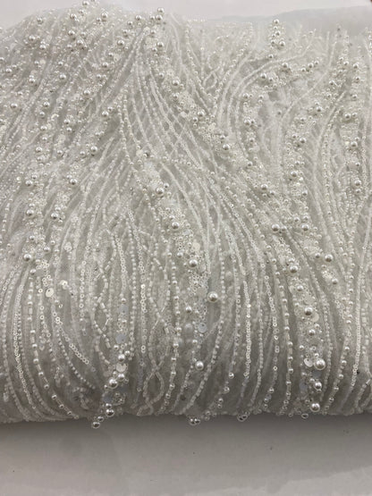 Beaded Lace with pearls