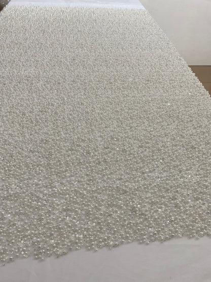 Beaded Lace with Bold Pearls