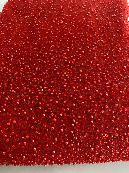 Beaded Lace with pearls