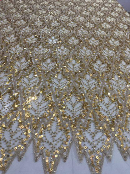 Beaded Lace with sequins