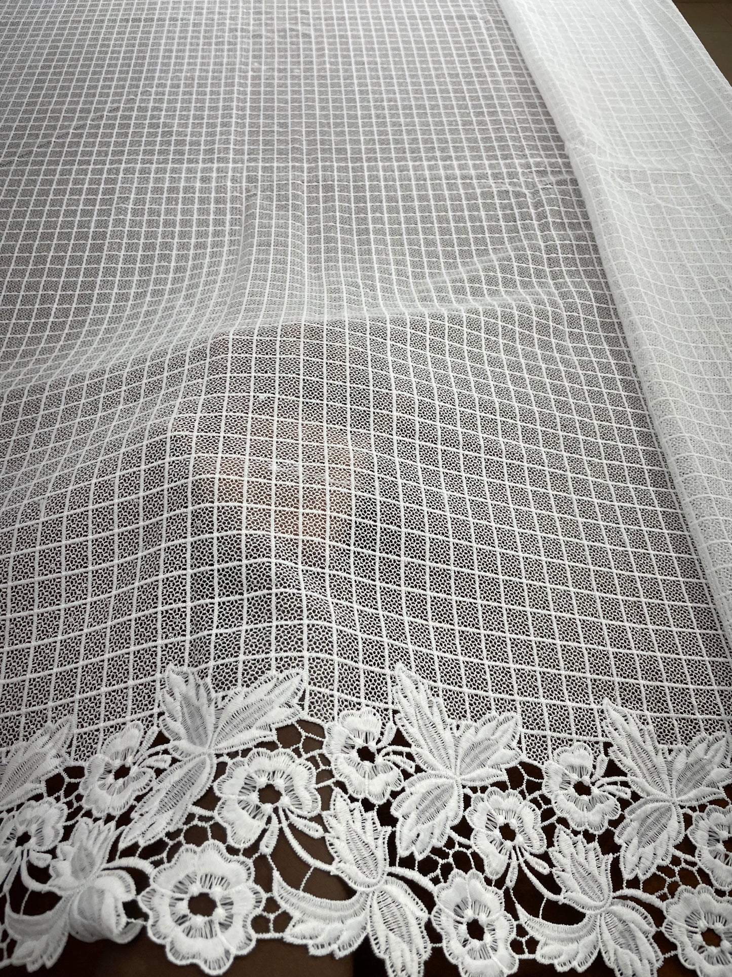 Guipure Lace with Border