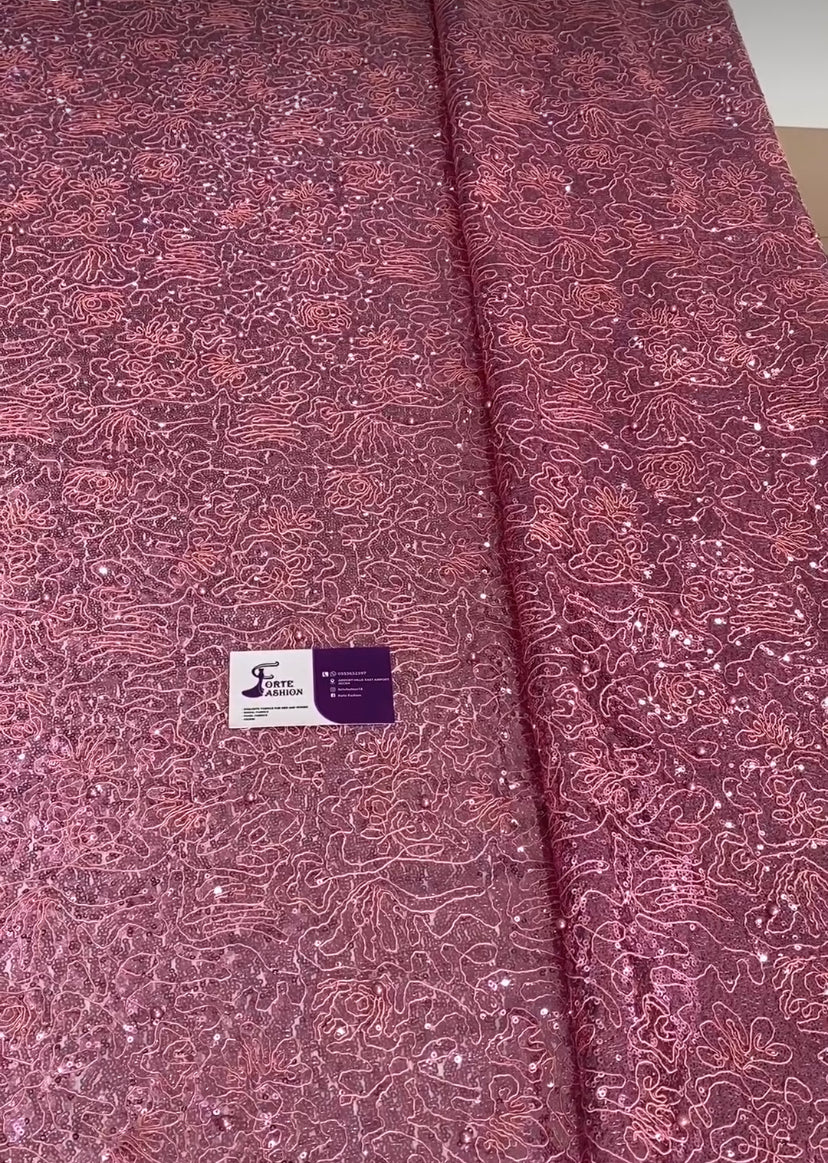 Embroidery Sequins Fabric
