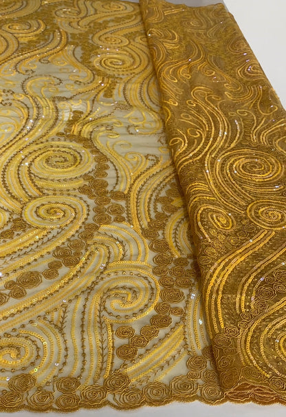 Embroidery Sequins Fabric