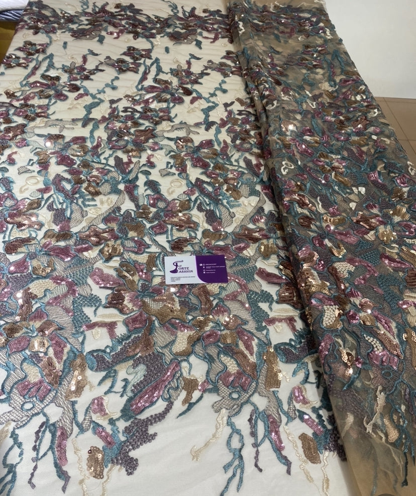 Embroidery Lace with Sequins