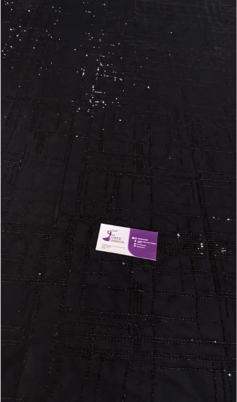 Black lightweight skin friendly fabric