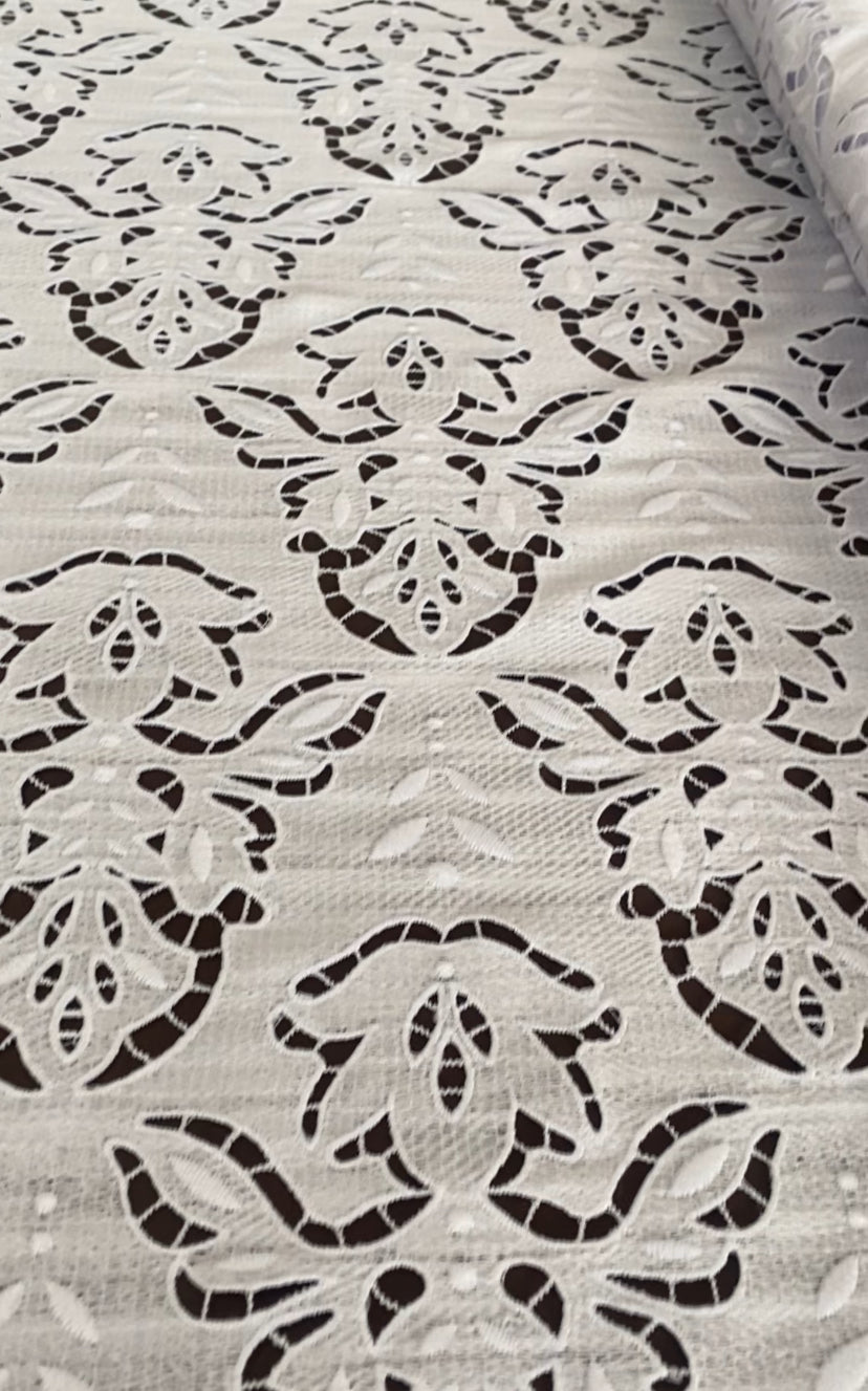 Pure White Guipure Lace