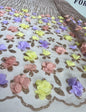 3D Floral Lace with Glitter