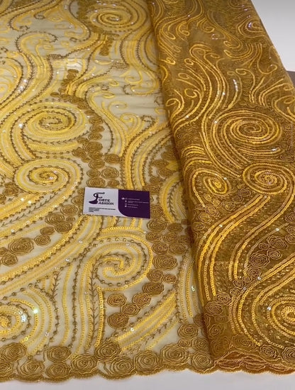 Embroidery Sequins Fabric