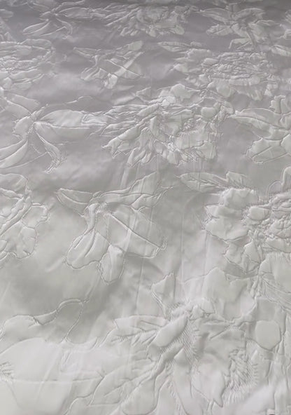 Pure White Brocade