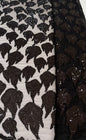 Leaf Pattern Fabric with Sequins