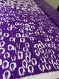 Purple 3D Beaded Lace
