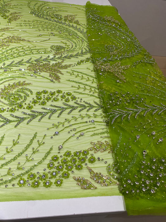 Lemon Green Luxury Lace