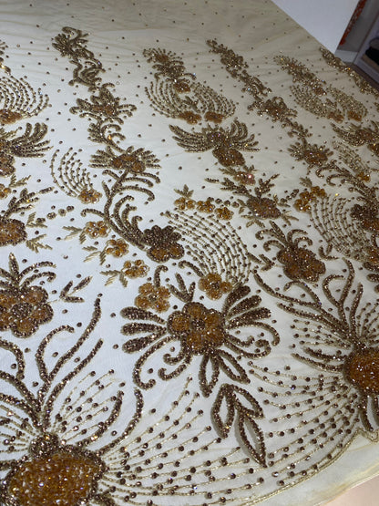 Gold Border Lace
