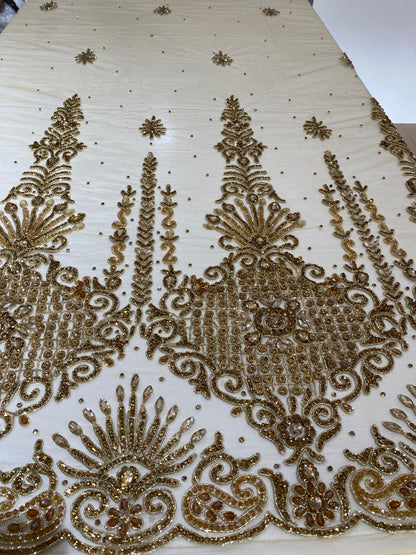 Gold Border Lace