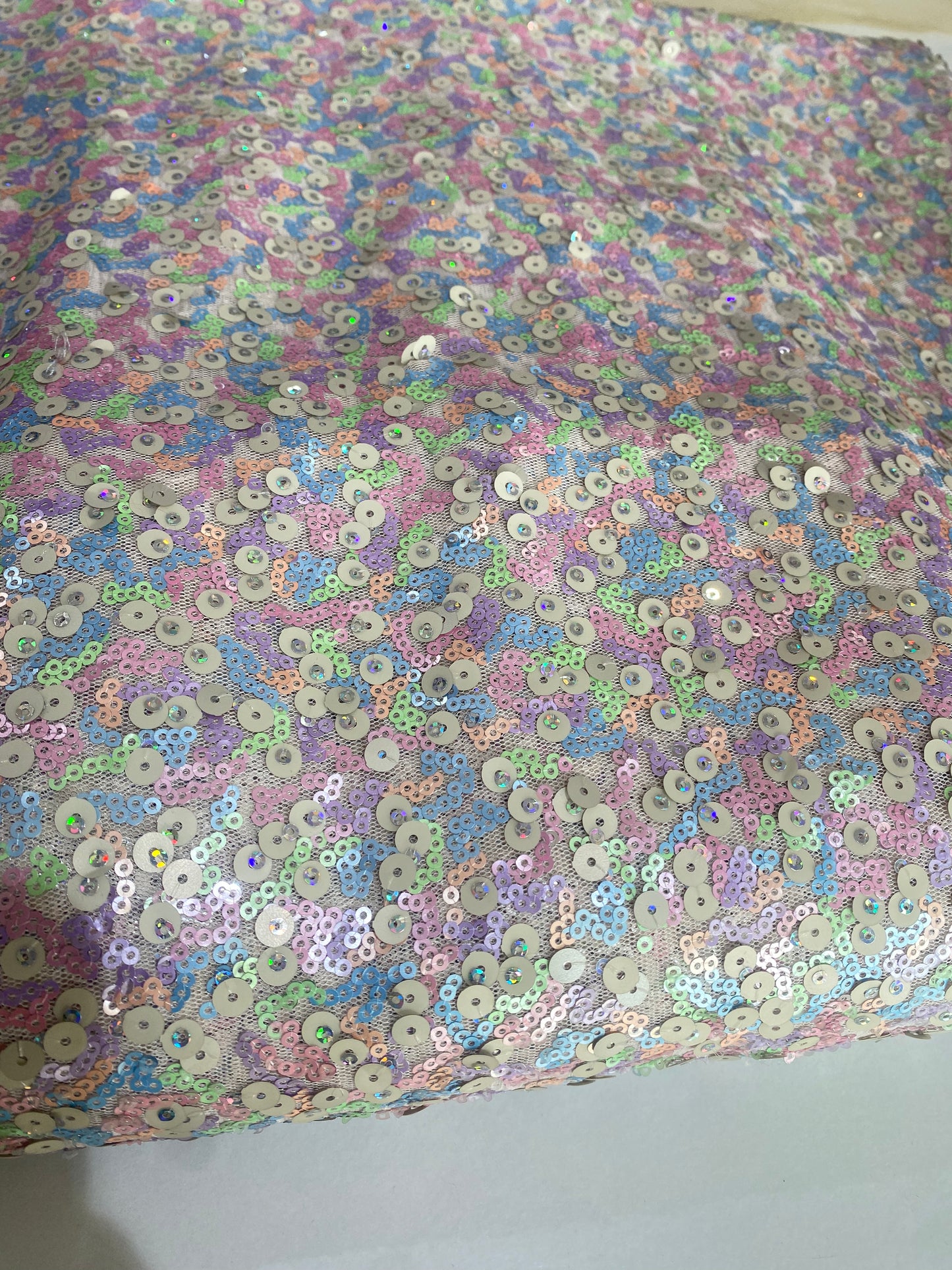 Multicolored Sequins Fabric