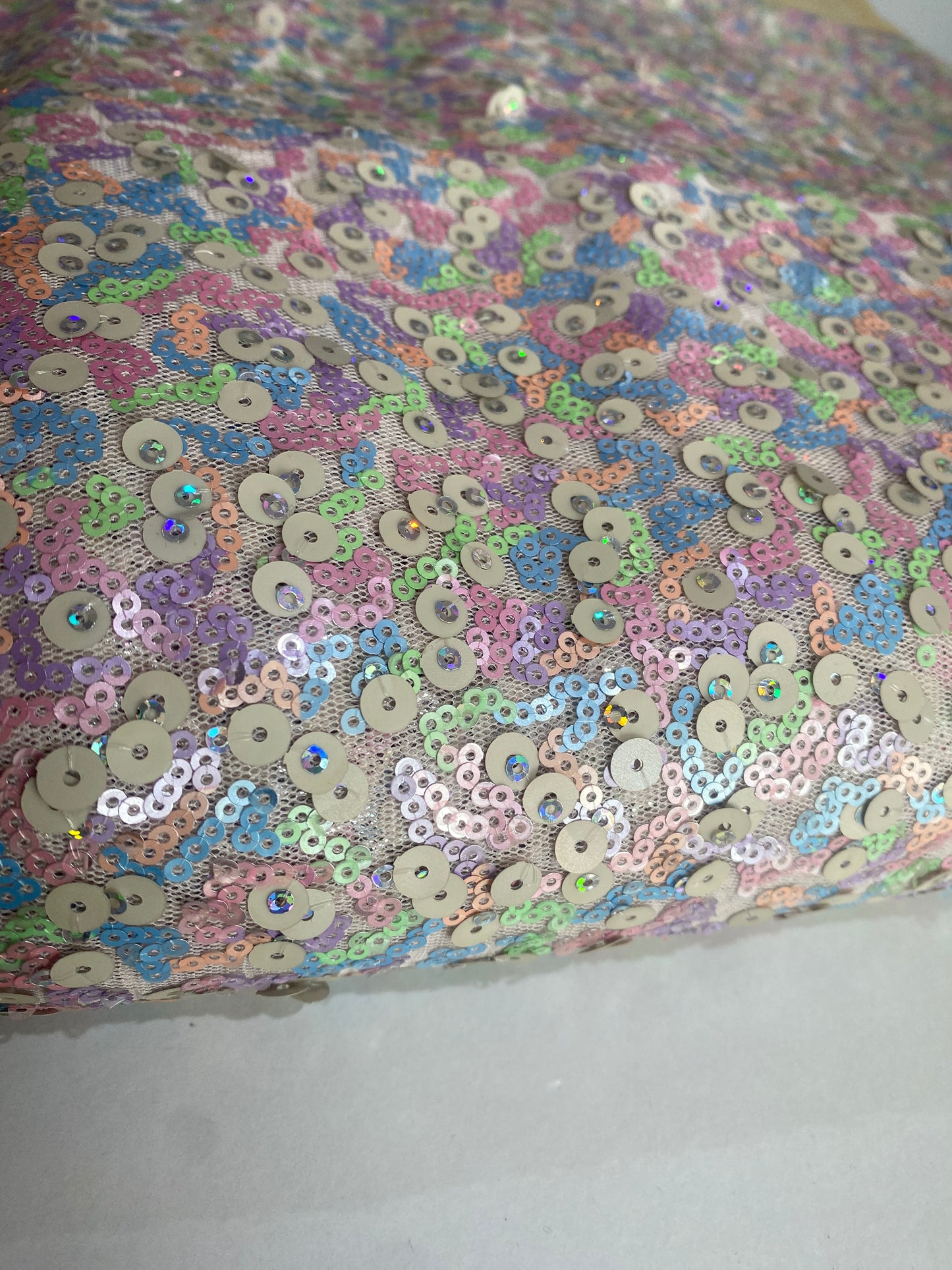 Multicolored Sequins Fabric