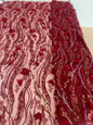 3D Embroidery Sequins Lace