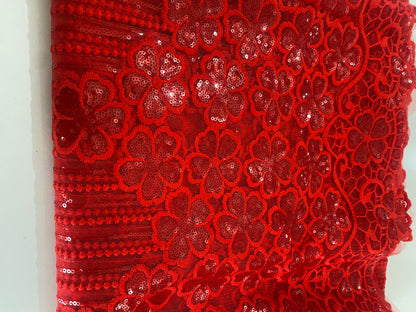 Embroidery Sequins Fabric