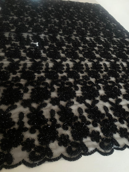 Embroidery Fur Fabric With Shimmer