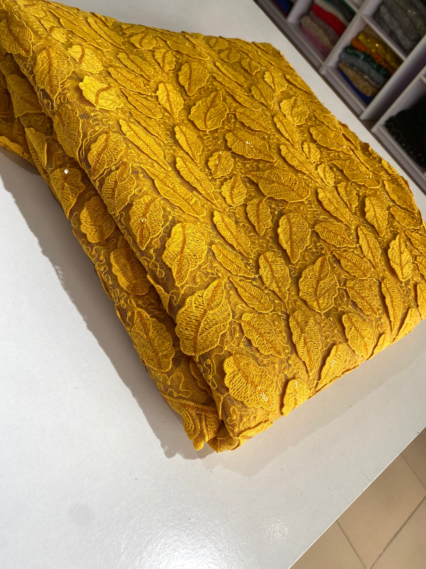 Embroidery Fabric With Sequins