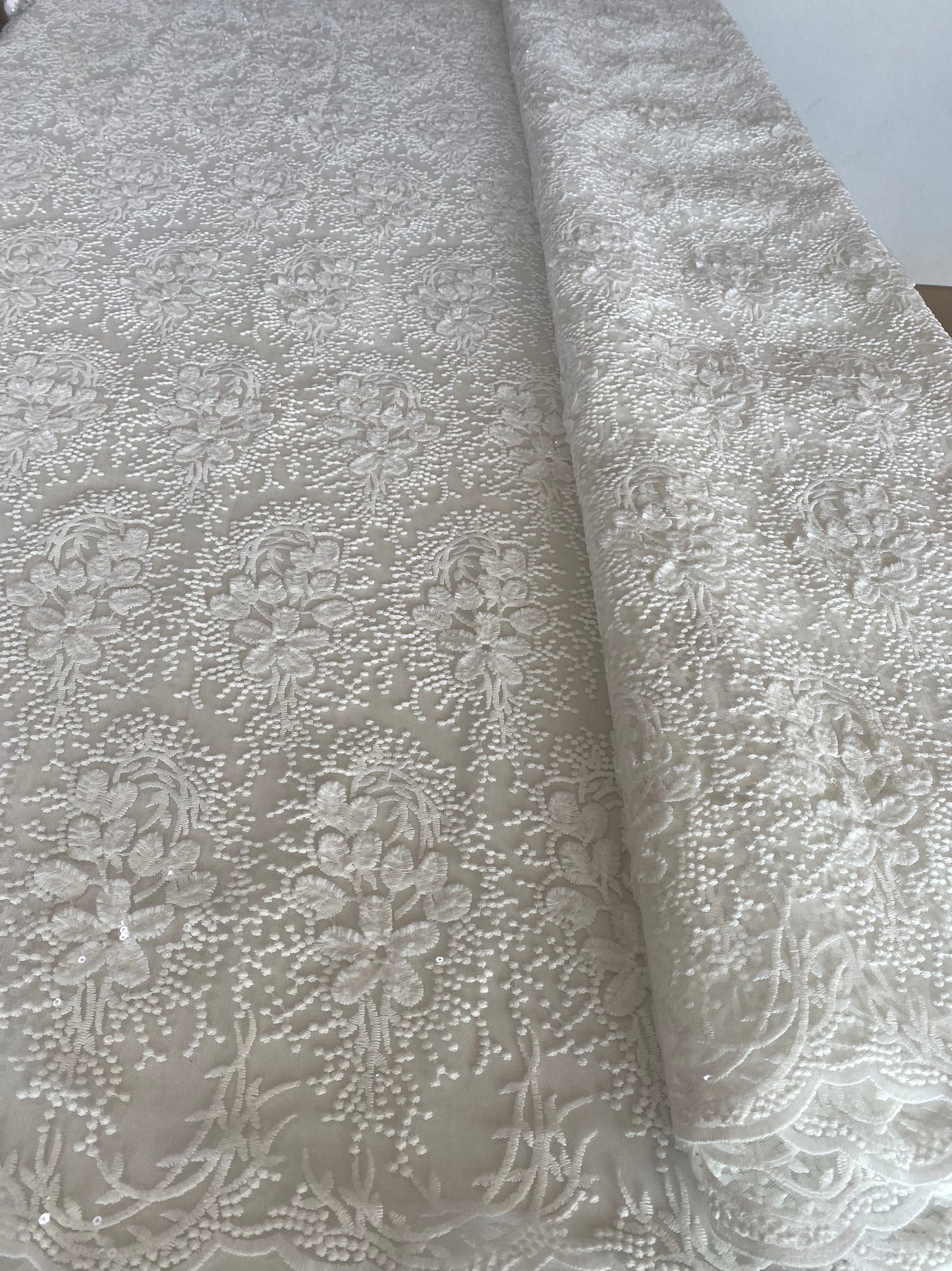 Embroidery Fabric With Sequins