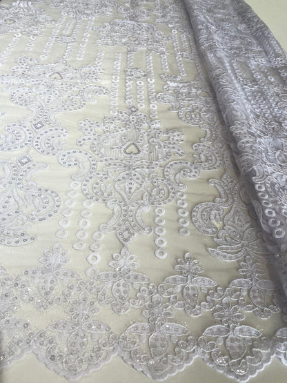 Embroidery Fabric With Sequins